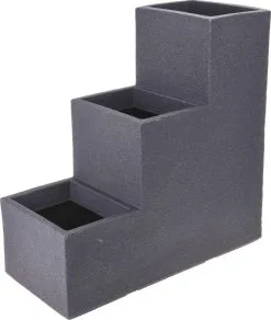 4gardenz Stone Trapsgewijs Plantenbak Voor Buiten 27x60x60 Cm - Grijs