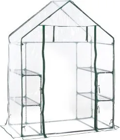 Juskys Broeikas / Tuinkas - 147 X 195 X 73 Cm - PVC Folie