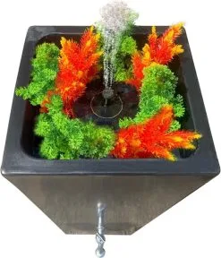 Prestige Manhattan 100L Regenton Zwart (incl. Kraantje) -Bloem Garden Verkoop 1029x1200 2