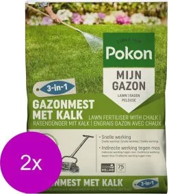 Pokon Gazonmest Met Kalk - 2 X 5kg - Mest - Geschikt Voor 2 X 75m² - 120 Dagen Voeding - Voordeelverpakking 9 Pokon Gazonmest Met Kalk - 2 X 5kg - Mest - Geschikt Voor 2 X 75m² - 120 Dagen Voeding - Voordeelverpakking -Bloem Garden Verkoop 1044x1200
