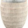PTMD COLLECTION PTMD Sary Bloempot - 30 X 30 X 30 Cm - Cement - Créme