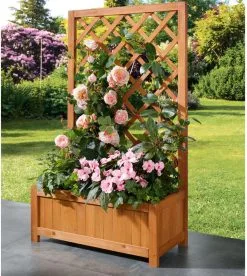 Parkside Plantenbak Met Klimrek 60 X 28 X 100cm -Bloem Garden Verkoop 1073x1200 1