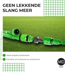 Uitrekbare Tuinslang Tot 15 Meter Van MD-goods ® - Tuinsproeier - Tuin Besproeien - Waterslang - Sproeikop - Groen - Flexibel Elastisch -Bloem Garden Verkoop 1074x1200 4
