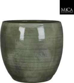 Mica Decorations Lester Bloempot - H31 X Ø33 Cm - Terracotta - Groen -Bloem Garden Verkoop 1075x1200