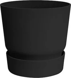 Elho Greenville Rond 30 - Grote Bloempot Voor Buiten - Gemaakt Van Gereycled Plastic - Ø 29.5 X H 27.8 Cm - Living Black -Bloem Garden Verkoop 1089x1200 1