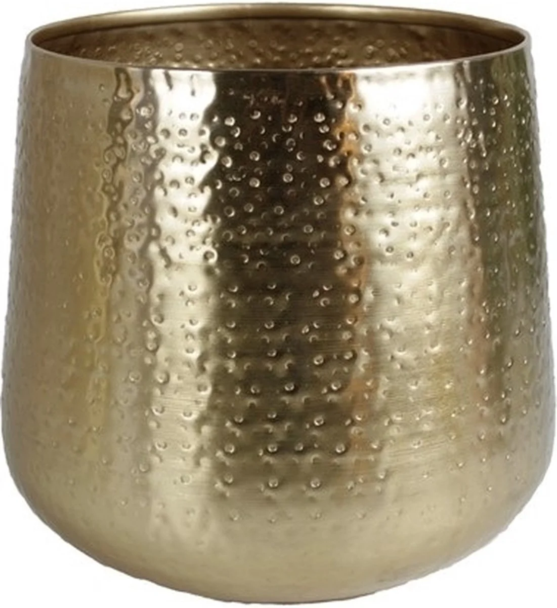 Merkloos Gina Da - Karakter - Bloempot - Goudkleurig - Rond Ø20cm 1 Merkloos Gina Da - Karakter - Bloempot - Goudkleurig - Rond Ø20cm