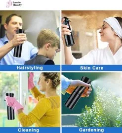 Merkloos Sibel Extreme Mist Verstuiver 160ml Zwart En Wit| Professional Hairdressing Plastic Fine Mist Spray Bottle - 2 Stucks -Bloem Garden Verkoop 1107x1200 1