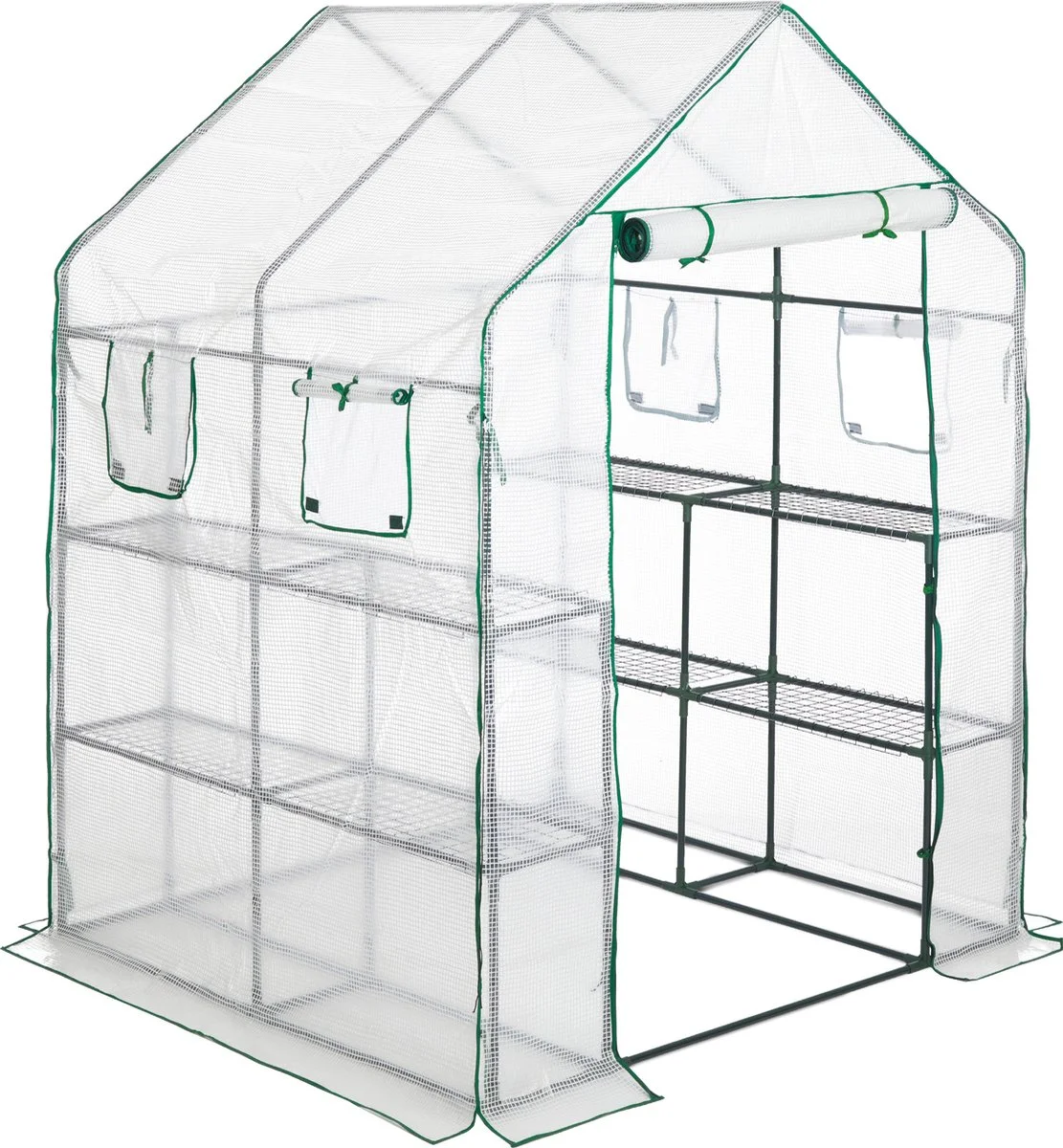 Relaxdays Tuinkas - 2 M² - Kweekkas Tuin - Grote Foliekas - 4 Ramen - Plantenkas Tomaten 15 Relaxdays Tuinkas - 2 M² - Kweekkas Tuin - Grote Foliekas - 4 Ramen - Plantenkas Tomaten - Afbeelding 15