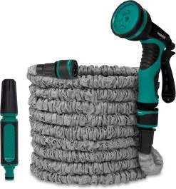 Bloem Garden Verkoop 40 VONROC GARDEN VONROC Tuinslang – Uitrekbare Tuinslang 20 Meter – Incl. Aansluitingen, Muursteun, Spuitstuk En Broespistool
