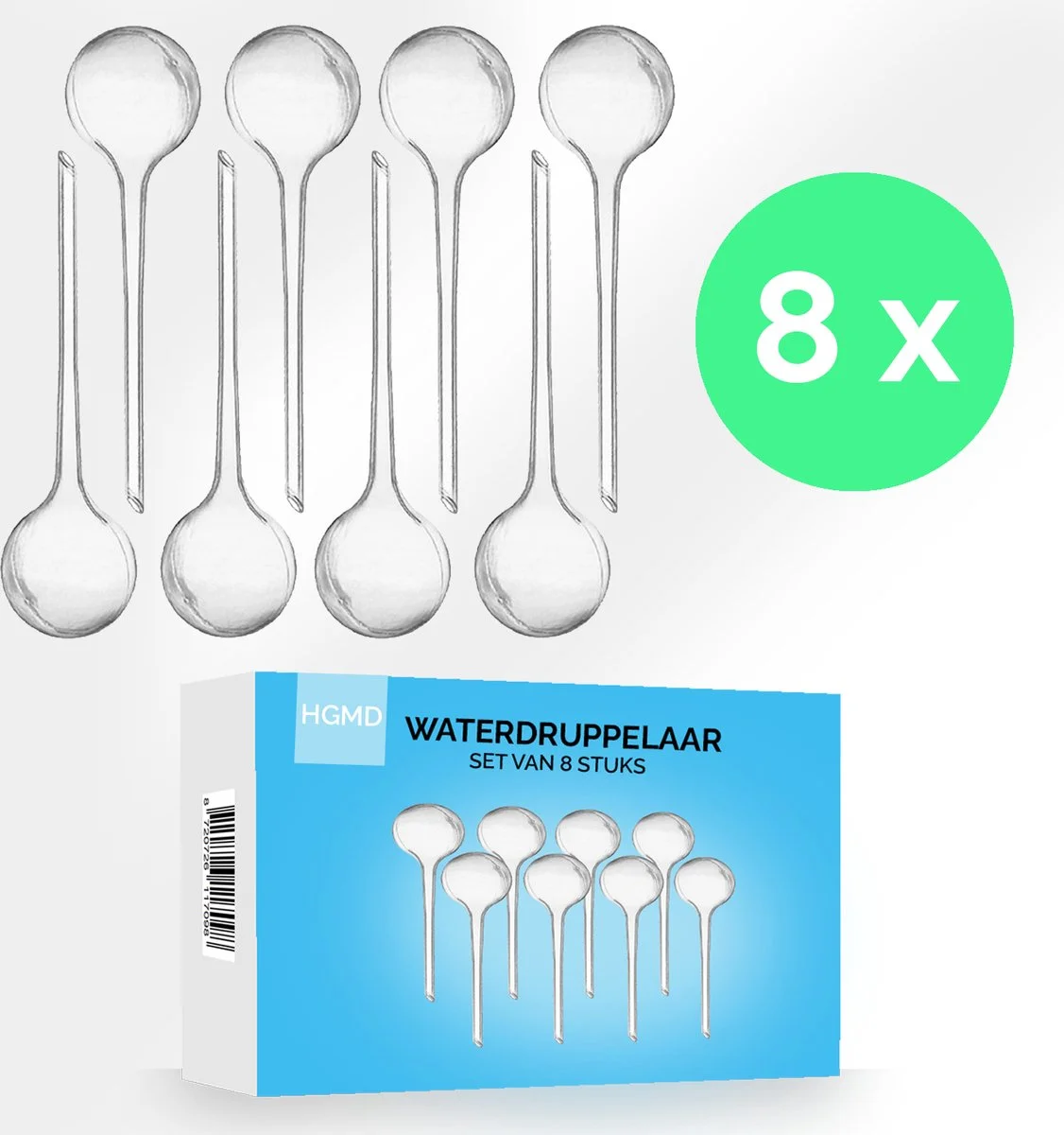HGMD® Waterdruppelaar Set Van 8 Stuks Voor Planten Transparant - Waterdruppelaar Voor Kamerplanten – Waterbol - Waterdruppelaar Voor Planten - Watergeefsysteem 1 HGMD® Waterdruppelaar Set Van 8 Stuks Voor Planten Transparant - Waterdruppelaar Voor Kamerplanten – Waterbol - Waterdruppelaar Voor Planten - Watergeefsysteem