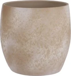 Mica Decorations Lester Bloempot - H31 X Ø33 Cm - Terracotta - Crème -Bloem Garden Verkoop 1129x1200 1
