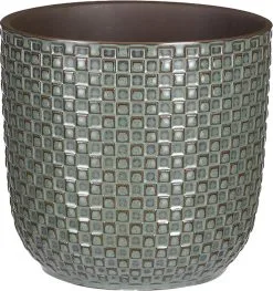 Mica Decorations Daan Bloempot - H17,5 X Ø19 Cm - Groen -Bloem Garden Verkoop 1129x1200 3