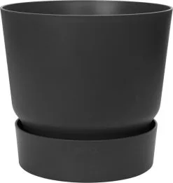 Elho Greenville Rond 30 - Grote Bloempot Voor Buiten - Gemaakt Van Gereycled Plastic - Ø 29.5 X H 27.8 Cm - Living Black -Bloem Garden Verkoop 1134x1200 4