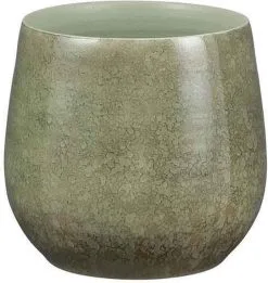 Mica Decorations Oliver Bloempot - H22 X Ø24 Cm - Terracotta - Groen -Bloem Garden Verkoop 1136x1200