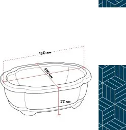 Happy Seed Keramieken Bonsai Pot (schaal) - Marine Blauw - Geglazuurd -Bloem Garden Verkoop 1160x1200