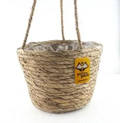 Merkloos Plantenhanger 18x15cm Naturel | Hangende Mand | Handgemaakt | Planten-houder / Hang-plant | Planten Accessoires | Hangmand -Bloem Garden Verkoop 1172x1200 1