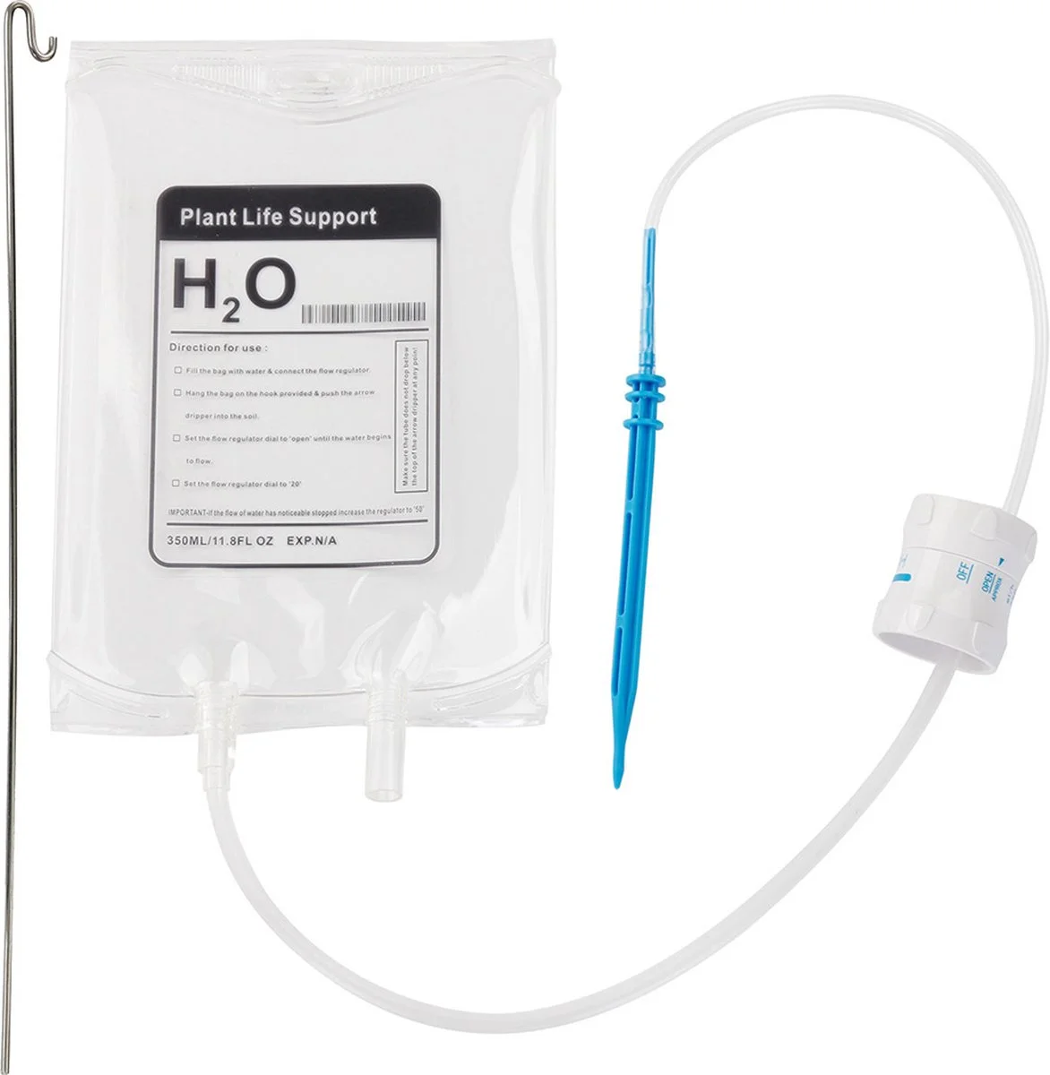 MikaMax Watergeefsysteem Voor Kamerplanten - Infuus Voor Planten - 8 Dagen Automatisch Water - 450 Ml 2 MikaMax Watergeefsysteem Voor Kamerplanten - Infuus Voor Planten - 8 Dagen Automatisch Water - 450 Ml - Afbeelding 2