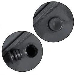 Casaria Staande Plantenbak – Met Waterafvoer 83x30,5x60cm - Zwart -Bloem Garden Verkoop 1178x1200