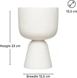 Iittala Nappula - Bloempot - Bloempotten Voor Binnen En Buiten - Plantenpotten - Wit - 230 X 155 Mm - 1 Stuk -Bloem Garden Verkoop 1191x1200 5