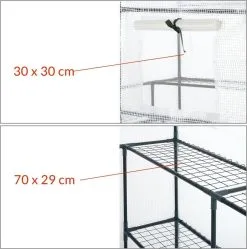 Gardebruk Kweekkas 2m² - 8 Legplanken & 4 Ramen - 195x143x143 Cm -Bloem Garden Verkoop 1192x1200 3