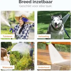 Goliving Tuinslang Flexibel - 30 Meter - Uitrekbare Tuinslang Sproeier - Tuinsproeier - Zwart - Acht Standen - Met Opbergtas -Bloem Garden Verkoop 1195x1200 11