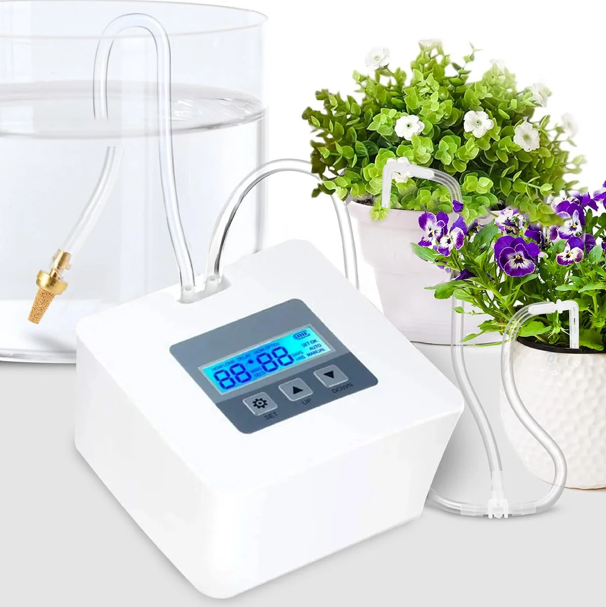 Home Goods Automatisch Bewateringssysteem Voor Kamerplanten Met Pomp – Waterdruppelaar – Watergeefsysteem– Planten Watergever 1 Home Goods Automatisch Bewateringssysteem Voor Kamerplanten Met Pomp – Waterdruppelaar – Watergeefsysteem– Planten Watergever