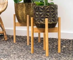 Budu Plantenstandaard Binnen – Plantenhouder – Plantenrek – Uitschuifbaar - Bloempot Standaard - Bamboe Hout - Ø 20 Tot 30 Cm -Bloem Garden Verkoop 1200x1000 4