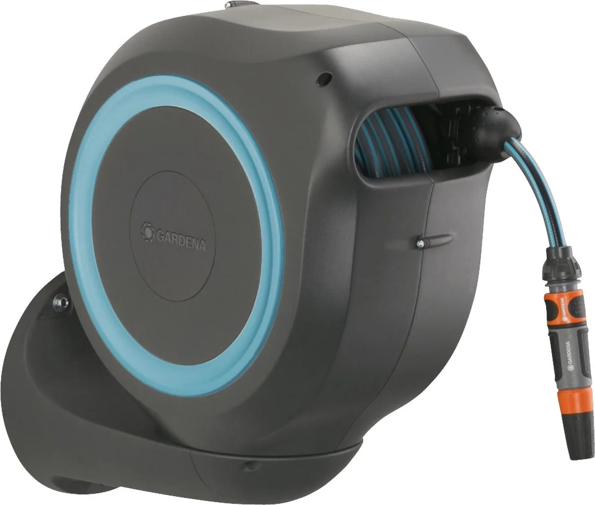 GARDENA - Wandslangbox RollUp M - 20m Slang - 11 Diameter 2 GARDENA - Wandslangbox RollUp M - 20m Slang - 11 Diameter - Afbeelding 2
