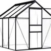 VidaXL Broeikas 3,61 M² Aluminium Antraciet