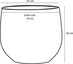 Mica Decorations Gabriel Bloempot - H20 X Ø25 Cm - Keramiek - Blauw -Bloem Garden Verkoop 1200x1061