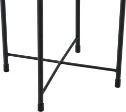 En.casa Bloempot Op Standaard Mol Set Van 2 Zwart En Goud -Bloem Garden Verkoop 1200x1066