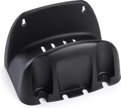 Forte Plastics Zwarte Kunststof Tuinslanghouder - Universeel - 16 X 25 X 15 Cm - Tuin Artikelen - Tuinslang Ophangen - Houder