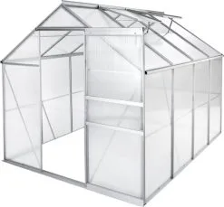 TecTake - Aluminium Broeikas 250 X 185 X 195 Cm - 402476