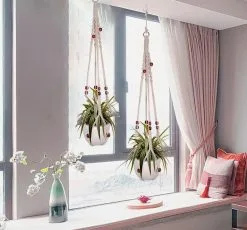 Mycramé 4 Stuks Luxe Macrame Plantenhangers - Boho Handgeweven Katoen Hangpot Voor Binnen/Buiten - Hangende Bloempot Met Kralen - Macramé Touw/Koord Hangplant Houder - Bohemian Wandhanger Decoratie - Plant Hanger - Verticale Tuin Bloempothouder Planthanger 20 Mycramé 4 Stuks Luxe Macrame Plantenhangers - Boho Handgeweven Katoen Hangpot Voor Binnen/Buiten - Hangende Bloempot Met Kralen - Macramé Touw/Koord Hangplant Houder - Bohemian Wandhanger Decoratie - Plant Hanger - Verticale Tuin Bloempothouder Planthanger -Bloem Garden Verkoop 1200x1117 1