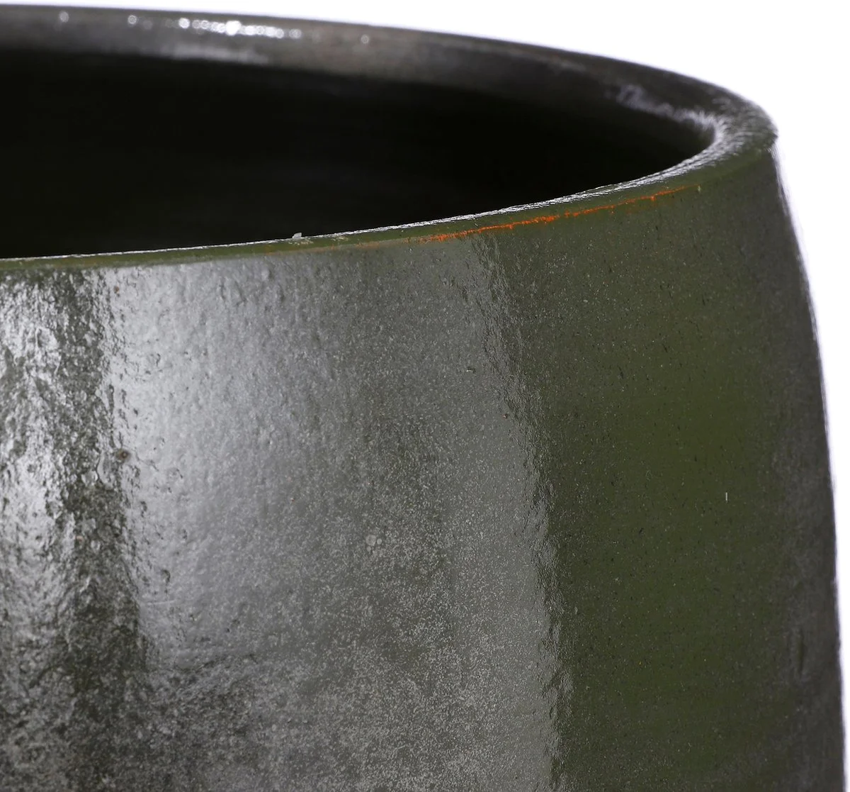 Mica Decorations Lester Bloempot - H18 X Ø20 Cm - Terracotta - Groen 2 Mica Decorations Lester Bloempot - H18 X Ø20 Cm - Terracotta - Groen - Afbeelding 2