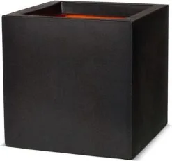 Capi Europe - Bloempot Vierkant Smooth NL - 30x30x30 - Zwart - Voor Binnen En Buiten - KBL902 -Bloem Garden Verkoop 1200x1129 1