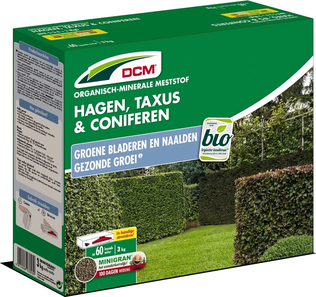 DCM Meststof Hagen, Taxus, Conifeeren (3 KG) 1 DCM Meststof Hagen, Taxus, Conifeeren (3 KG)