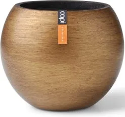 Capi Europe - Vaas Bol Retro - 30x25 - Goud - Bloempot Voor Binnen - BRTG104 -Bloem Garden Verkoop 1200x1129