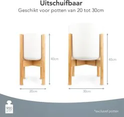 LifeGoods Planten Standaard - Uitschuifbare Bloempothouder - 20 Tot 30 Cm - Licht Bamboe 15 LifeGoods Planten Standaard - Uitschuifbare Bloempothouder - 20 Tot 30 Cm - Licht Bamboe -Bloem Garden Verkoop 1200x1130 2