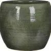 Mica Decorations Lester Bloempot - H18 X Ø20 Cm - Terracotta - Groen