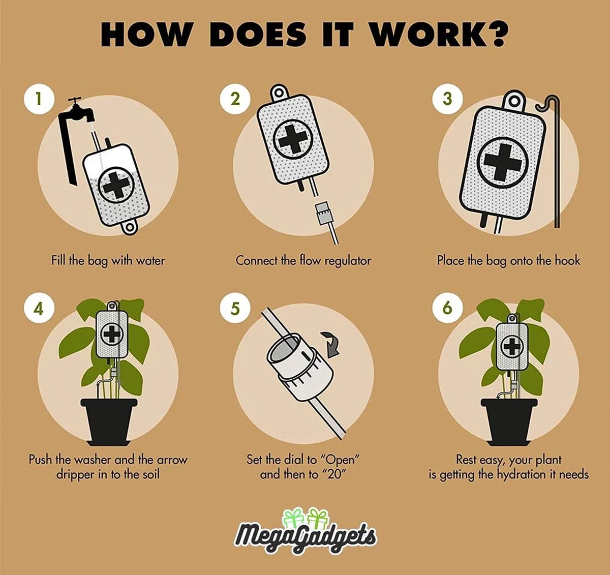 MikaMax Watergeefsysteem Voor Kamerplanten - Infuus Voor Planten - 8 Dagen Automatisch Water - 450 Ml 4 MikaMax Watergeefsysteem Voor Kamerplanten - Infuus Voor Planten - 8 Dagen Automatisch Water - 450 Ml - Afbeelding 4