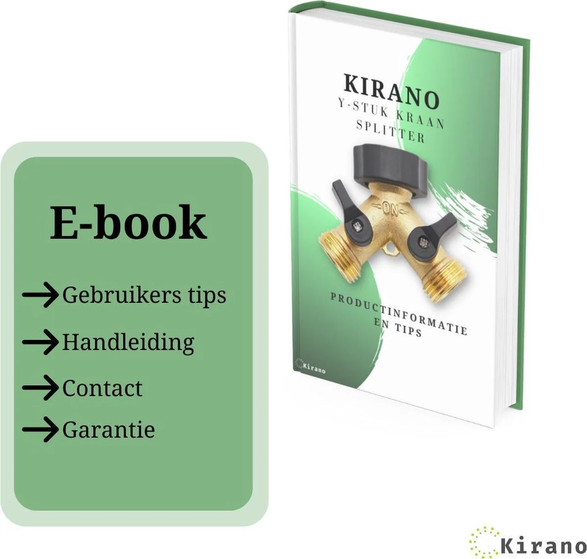 Kirano Y Stuk Kraan - Kraan Splitter - Waterverdeler - Buitenkraan - Waterverdeler 2 Weg – Messing - Afzonderlijk Af Te Sluiten 3 Kirano Y Stuk Kraan - Kraan Splitter - Waterverdeler - Buitenkraan - Waterverdeler 2 Weg – Messing - Afzonderlijk Af Te Sluiten - Afbeelding 3