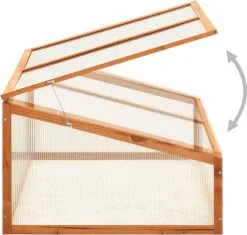 VidaXL Broeikas 100x65x40 Cm Vurenhout -Bloem Garden Verkoop 1200x1144