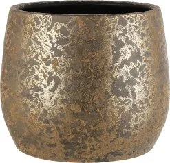 Mica Decorations Clemente Bloempot - H25,5 X Ø32 Cm - Terracotta - Goud