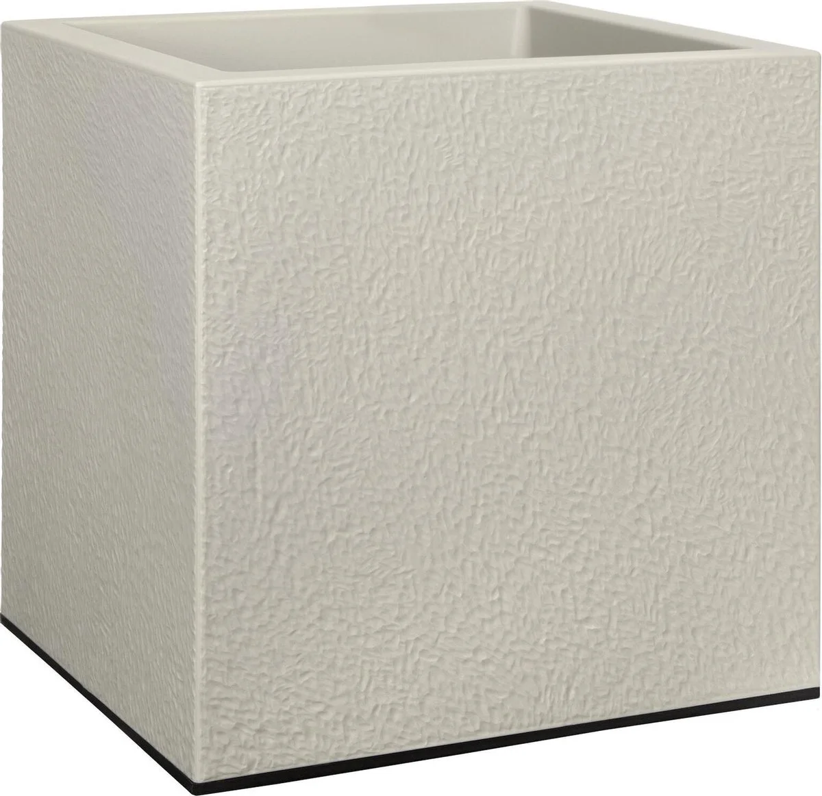 Elho Vivo Structure Finish Vierkant 40 - Plantenbak Voor Binnen & Buiten - Ø 39 X H 41 - Grijs/Warm Grijs 2 Elho Vivo Structure Finish Vierkant 40 - Plantenbak Voor Binnen & Buiten - Ø 39 X H 41 - Grijs/Warm Grijs - Afbeelding 2