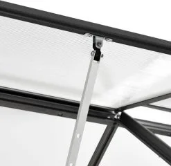 VidaXL Broeikas 1,38 M² Aluminium Antracietkleurig -Bloem Garden Verkoop 1200x1164 2