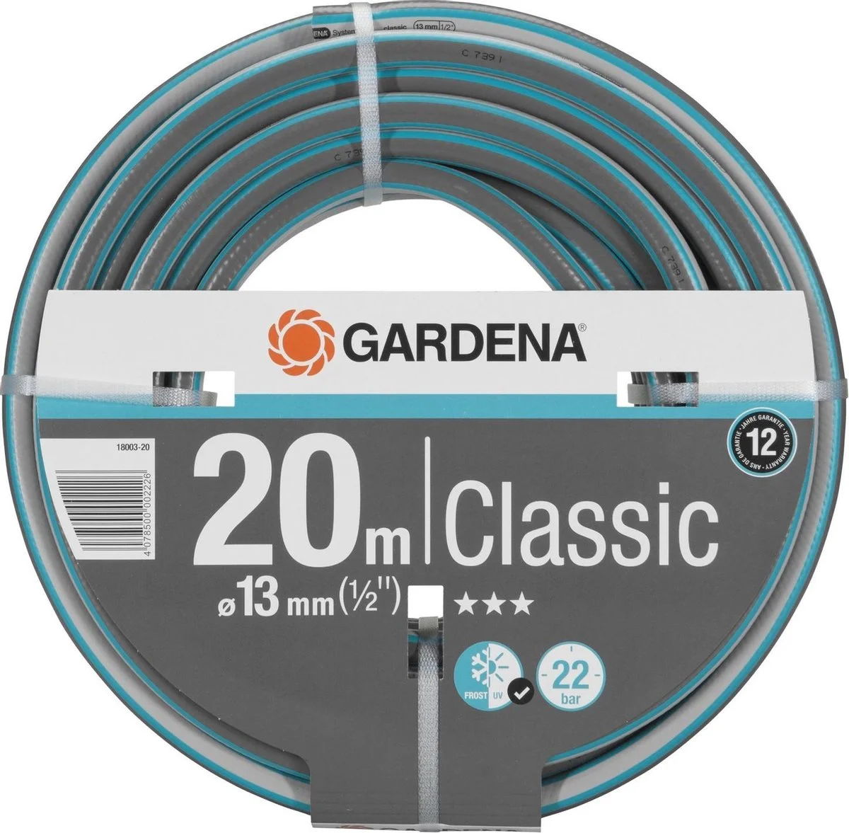 GARDENA - Classic Tuinslang - 20 Meter - 13 Mm 1 GARDENA - Classic Tuinslang - 20 Meter - 13 Mm