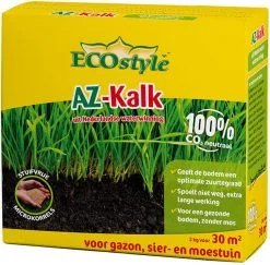 ECOstyle AZ Kalk Micro Korrel – Voor Gazon, Sier- En Moestuin - Corrigeert Zuurgraad Direct En Langdurig - Werkt Tegen Mos - CO2-Neutraal – 135 M² - 10 KG -Bloem Garden Verkoop 1200x1181 4