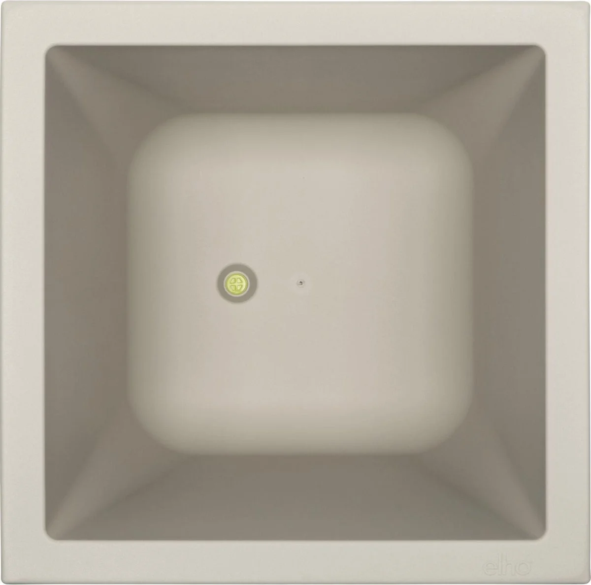 Elho Vivo Structure Finish Vierkant 40 - Plantenbak Voor Binnen & Buiten - Ø 39 X H 41 - Grijs/Warm Grijs 3 Elho Vivo Structure Finish Vierkant 40 - Plantenbak Voor Binnen & Buiten - Ø 39 X H 41 - Grijs/Warm Grijs - Afbeelding 3