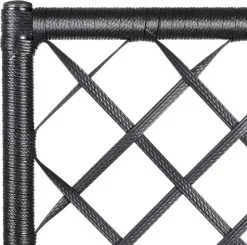 Casaria Polyrattan Plantenbak - Met Klimoprek - 3 Bakken Zwart -Bloem Garden Verkoop 1200x1190 2